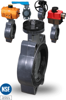 Manual and Actuated PVC Butterfly Valves