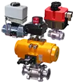 actuated and manual 2-way ball valves