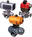 actuated and manual 3-way ball valves