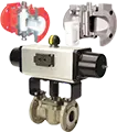 actuated and manual plug valves