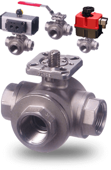Threaded Stainless Steel 3-way Steam Valves stainless steel 3-way ball valve for steam